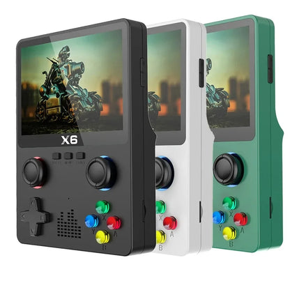 X6 Retro Handheld Game Console 3.5 Inch IPS Screen Portable Player With 10000 Classic Games 640x480 Kids Gift
