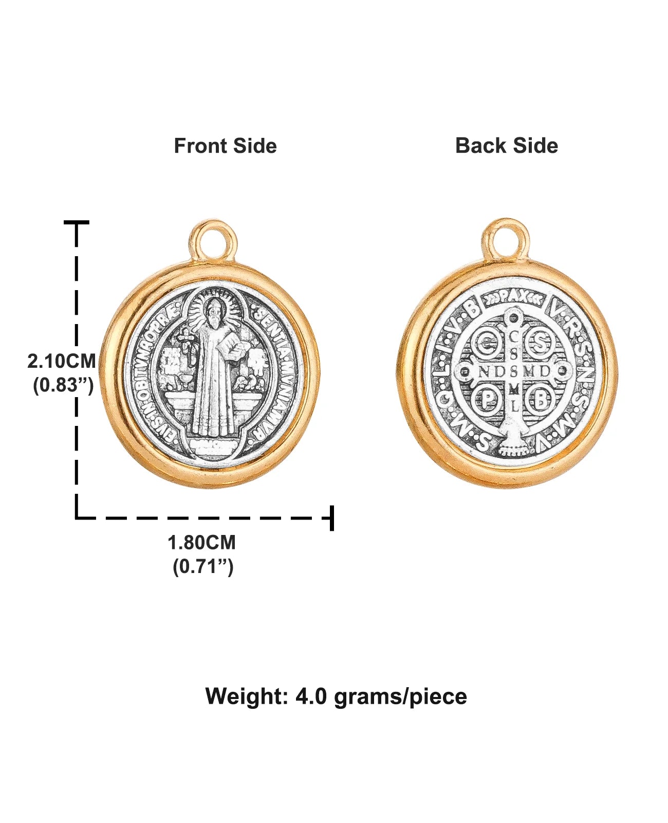 St Benedict Medal Set Christian Cross Pendants for DIY Jewelry Accessories