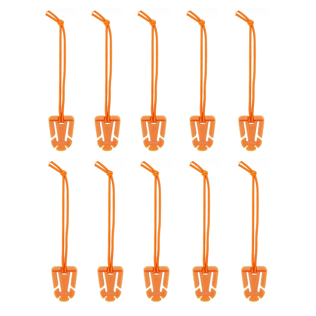 10pcs Molle Attachment Clips for Tactical Gear Management Orange