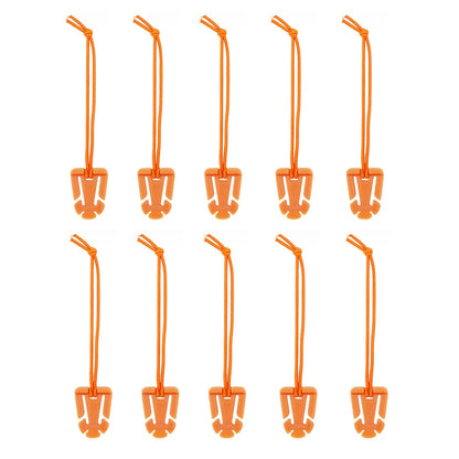 10pcs Molle Attachment Clips for Tactical Gear Management Orange