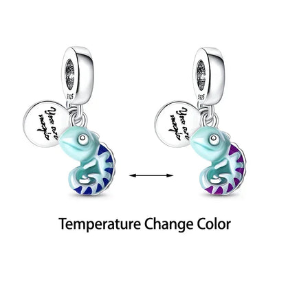 Authentic Luminous Firefly Bee Light Bulb Charm Ring Earrings 925 Sterling Silver DIY Jewelry Gift