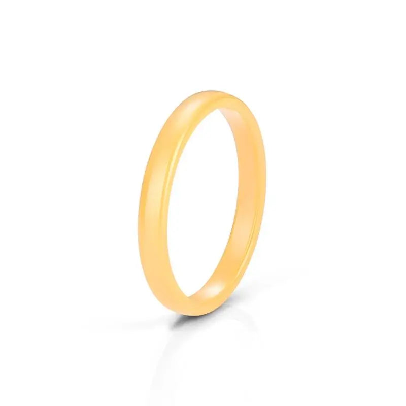 Jiayiqi Smooth Cut Ceramic Rings for Couples in Trendy Colors