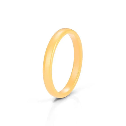 Jiayiqi Smooth Cut Ceramic Rings for Couples in Trendy Colors