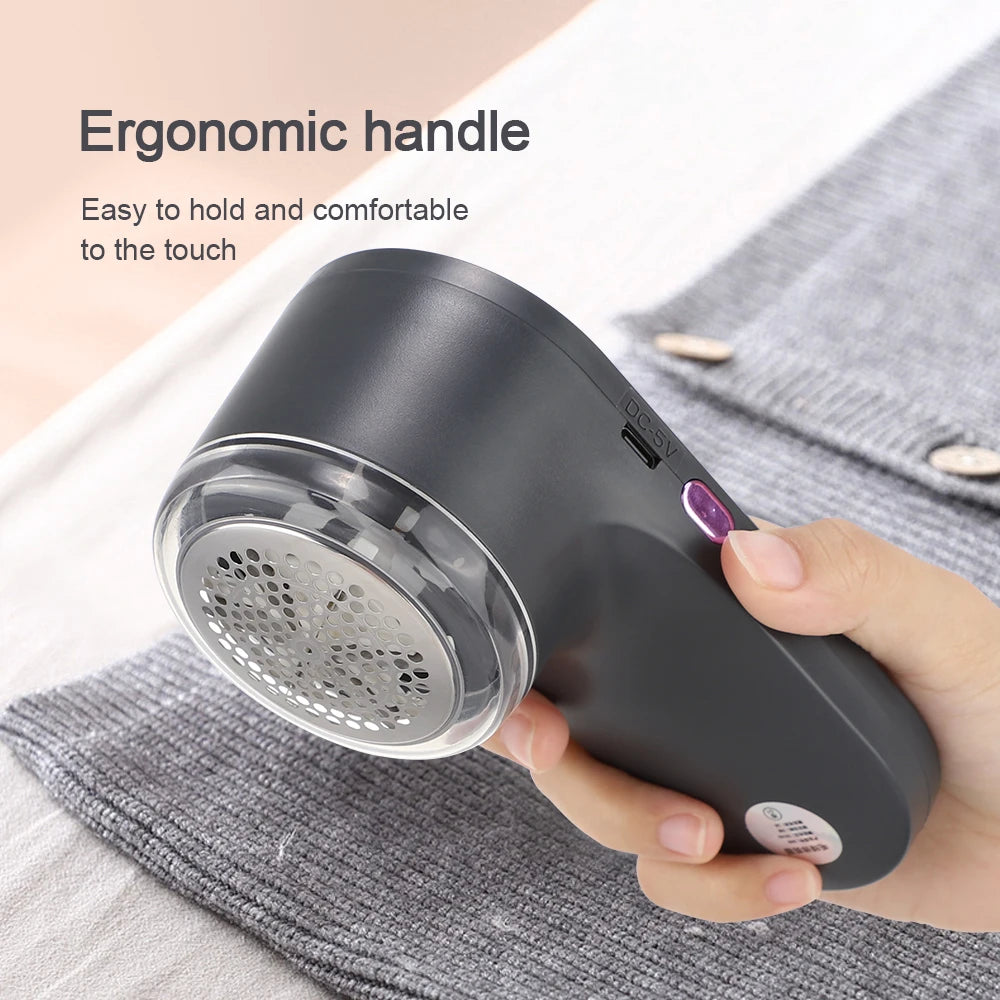 Electric Digital Display Lint Remover Portable Fabric Shaver For Effortless Cleaning