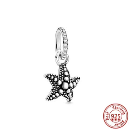 925 Sterling Silver Heart Family Tree Snowflake Animal Charms Beads for DIY Bracelet Women Jewelry Gift