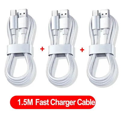 NNBILI 1-3PCS 10A 100W Type C Super Fast Charging Cables 3PCS 1.5m