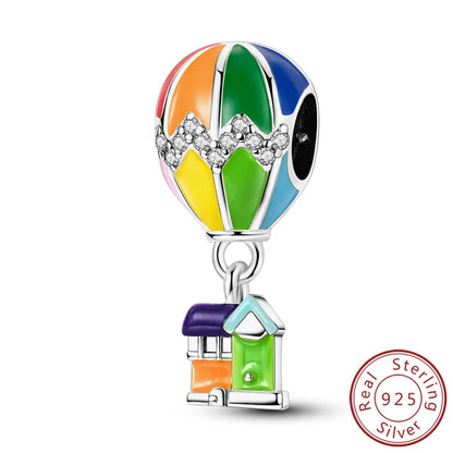 Sterling Silver Charms Set for DIY Pendant Bracelets Creative Jewelry Collection KTC1475