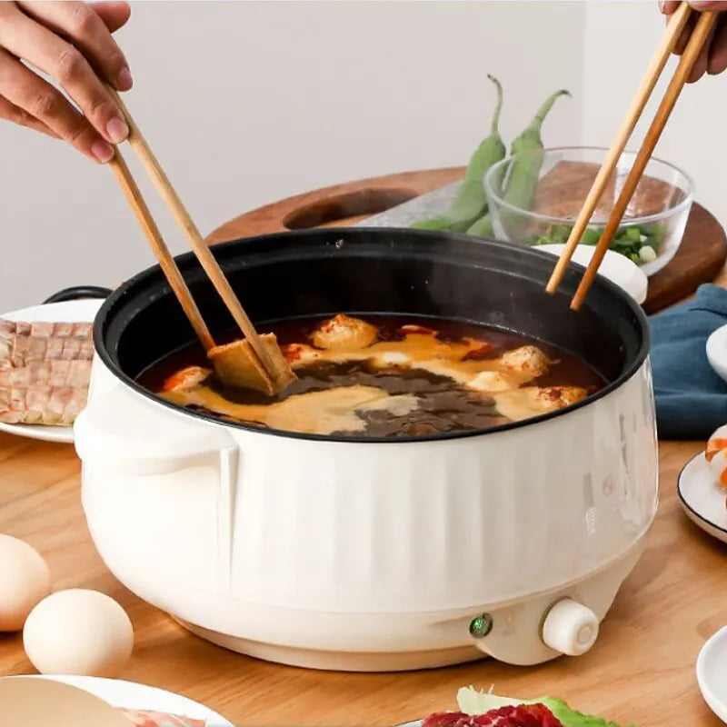 220V Multi Cookers Single/Double Layer Electric Pot for 1-2 People