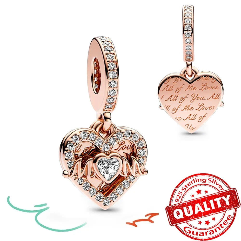 925 Sterling Silver Christmas Snowman Snowflakes and Hot Air Balloon Charms for DIY Bracelets and Necklaces Women Gift