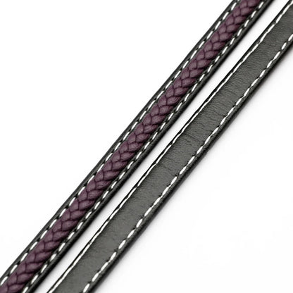 Vibrant Faux Leather Braided Cord for DIY Bracelets and Jewelry Making