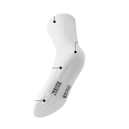 10 Pairs Men’s Thickened Cotton Winter Sports Socks Velvet Towel Bottom Mid Tube Basketball Socks