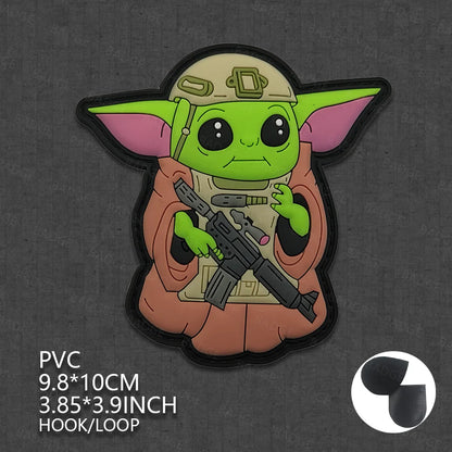 Cute Baby PVC 3D Rubber Night Vision Device Patches Badge 03 pvc