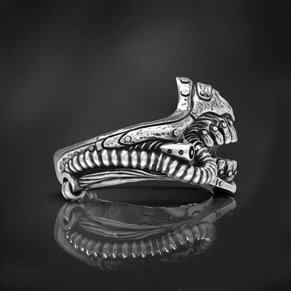 Vintage Punk Rock Mad Max Motorcycle Skeleton Rings for Men and Women