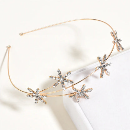 Wedding Crown Hair Jewelry - Double Layer Crystal Star Headpiece with Rhinestones Style 6
