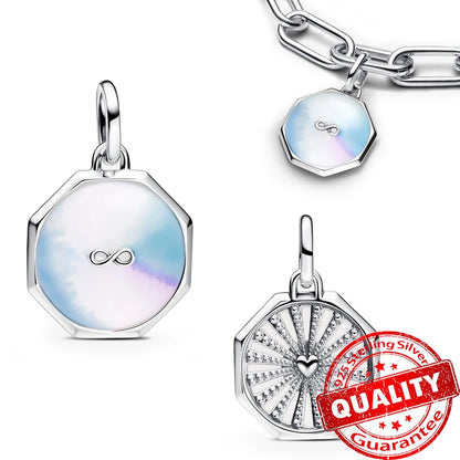 Elegant 925 Sterling Silver Ocean Themed Pendant Charm for Jewelry FCC413