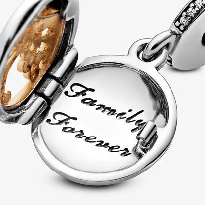 925 Sterling Silver Loving Grandma Family Tree Charm