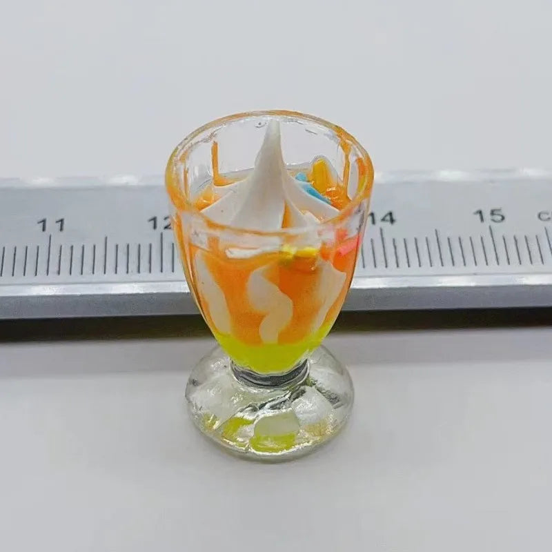 Charming 3D Resin Ice Cream Pendants for DIY Jewelry Crafting