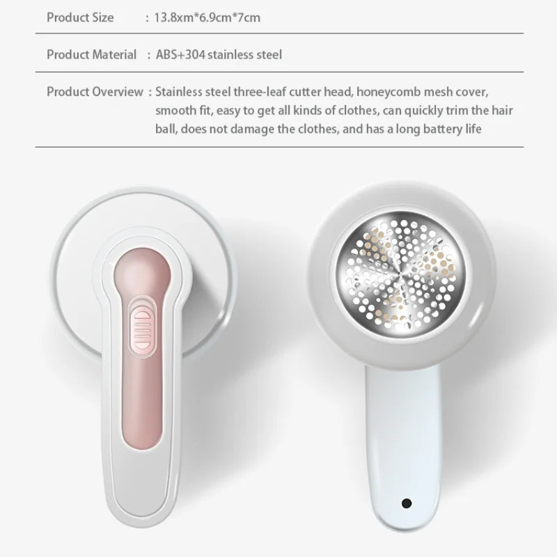 Portable Electric Lint Remover For Sweater Clothes Hair Ball Trimmer - Efficient Fabric Care Tool