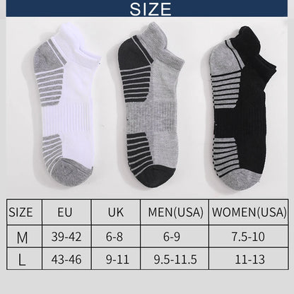 3 Pairs Breathable Mesh Ankle Socks Thick Terry Sole