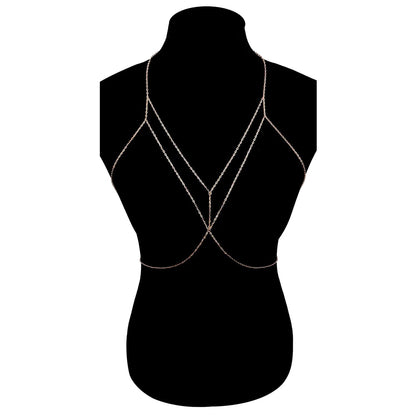 Sexy Geometric Body Chain For Women Gold Silver Colorful
