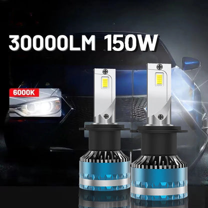 Universal LED Headlight Bulbs H4 H7 H11 6000K 30000LM 12V