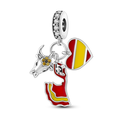 925 Silver Paris Plane Travel Charms for Bracelet Jewelry KTC330