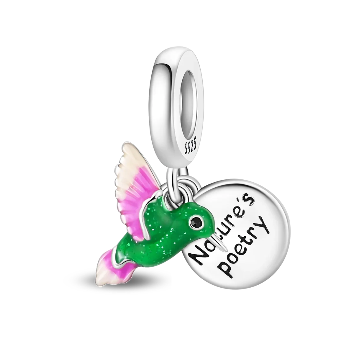 925 Sterling Silver Animal Charms Set Elephant Cat Capybara Swan Zircon Beads for DIY Necklace and Bracelet Jewelry Gift
