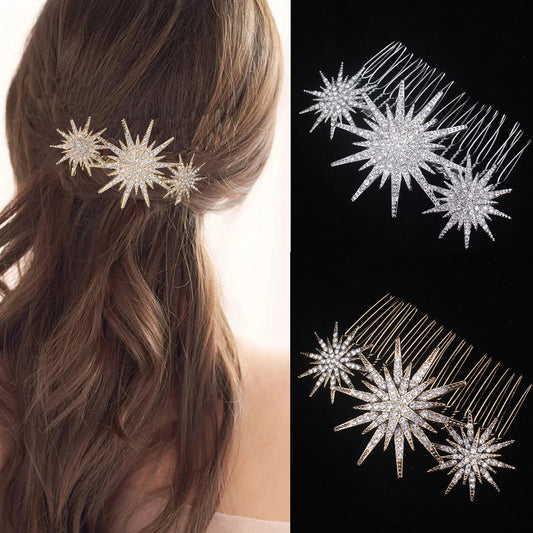 Bridal Crystal Hair Comb - Elegant Hair Clips & Pins for Brides
