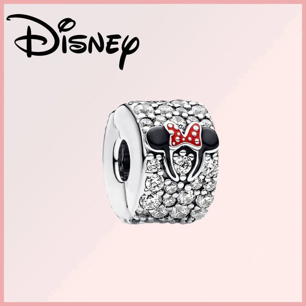 Disney 925 Sterling Silver Stitch Minnie Winnie Dangle