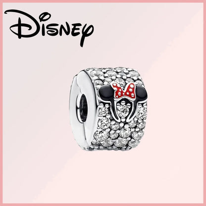 Disney 925 Sterling Silver Stitch Minnie Winnie Dangle