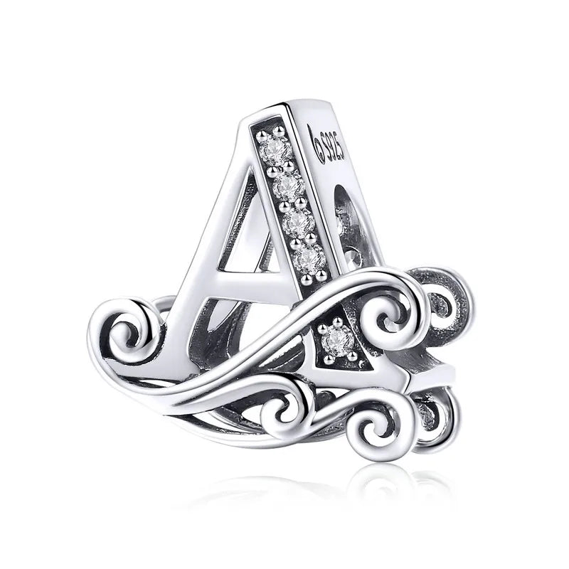 Genuine 925 Sterling Silver Vintage Galaxy Round Charms Top Rated Openwork Beads for Authentic Bracelets BSC030-A