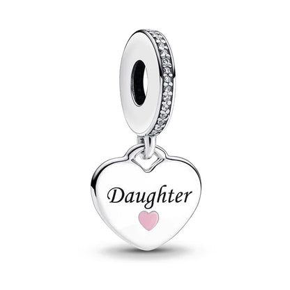 925 Sterling Silver Loving Grandma Family Tree Charm