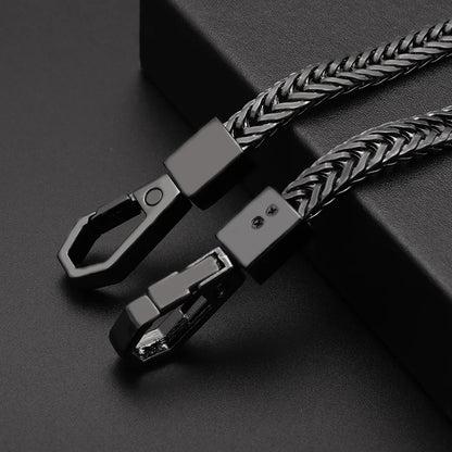 Unisex Foxtail Waist Chain Punk Rock Metal Wallet Belt for Fashionable Jeans Accessories
