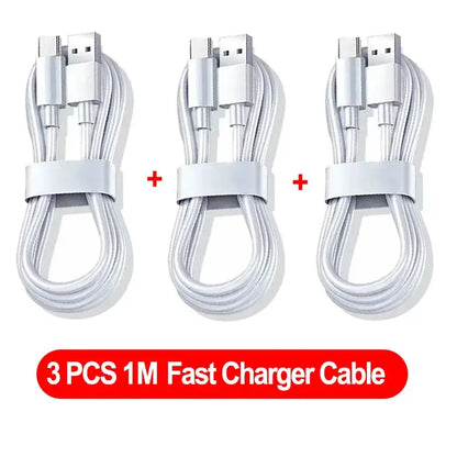 NNBILI 1-3PCS 10A 100W Type C Super Fast Charging Cables 3PCS 1m