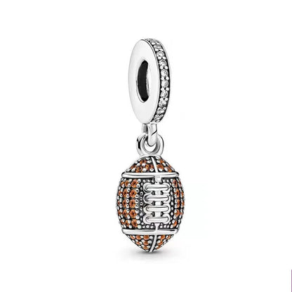 Green Clover Butterfly Honeybee DIY Bead Bracelet Necklace in 925 Sterling Silver with Zircon Accents for Women