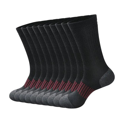 Large Men Cotton Knee High Sports Socks White Bulk