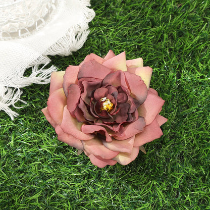 Awaytr Hawaiian Flower Hair Clip for Women and Girls - Romantic Bohemian Floral Side Bangs Accessory
