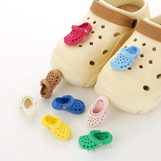 3D Mini Shoe Shape PVC Charms for Women Beach Bags and Sandals Fun DIY Decorations