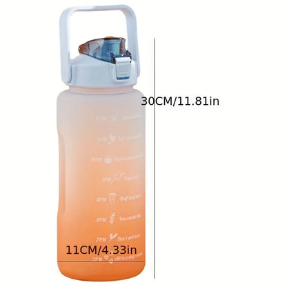 2L 900ml Leakproof Motivational Water Bottle For Fitness