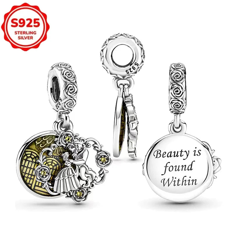 Disney 925 Sterling Silver Pixar Character Bead Charm