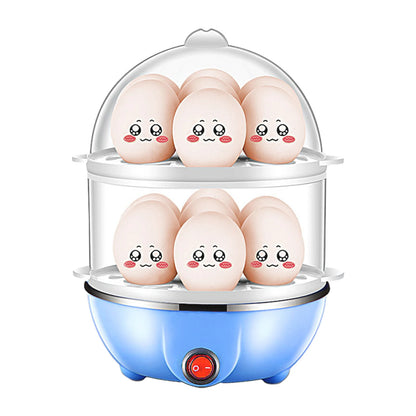 Double Layer Egg Cooker 14 Egg Capacity Hard Boiled Cooker B-EU Plug