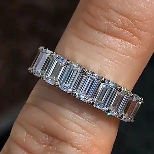 Promise Marquise Cut 3ct Simulated Diamond Engagement Ring in 925 Sterling Silver for Women Perfect Christmas Gift