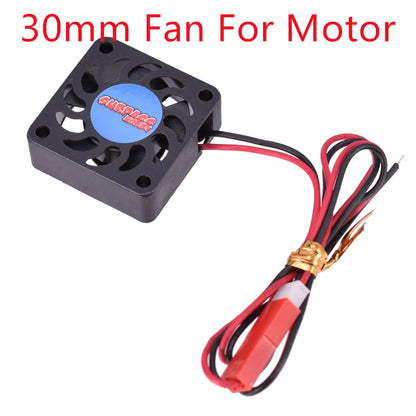 Rocket RC Fan 25mm 30mm 35mm 40mm 50mm Cooling Fan for RC Car 30mm black for motor