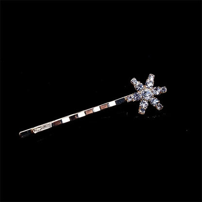 Vintage Moon Star Rhinestone Hairpin for Women Bridal Wedding Accessories