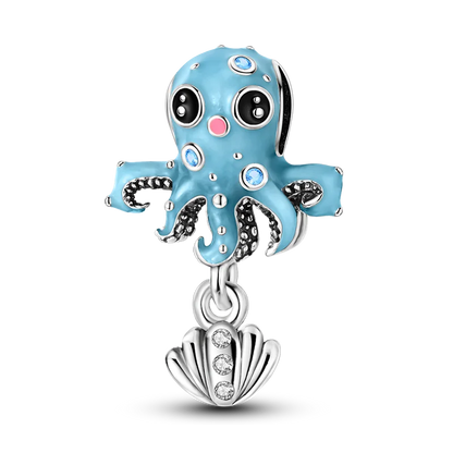925 Sterling Silver Sea Turtle Dangle Charm For Bracelet
