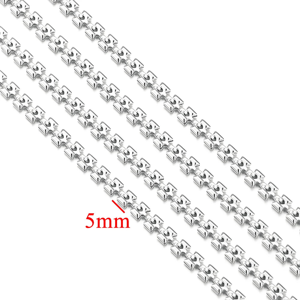 Gold Plated Stainless Steel Chain for DIY Jewelry Crafting Necklace Bracelet Anklet 1 Meter