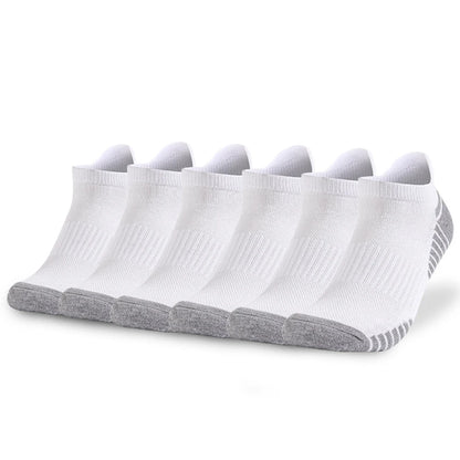 3 Pairs Breathable Mesh Ankle Socks Thick Terry Sole
