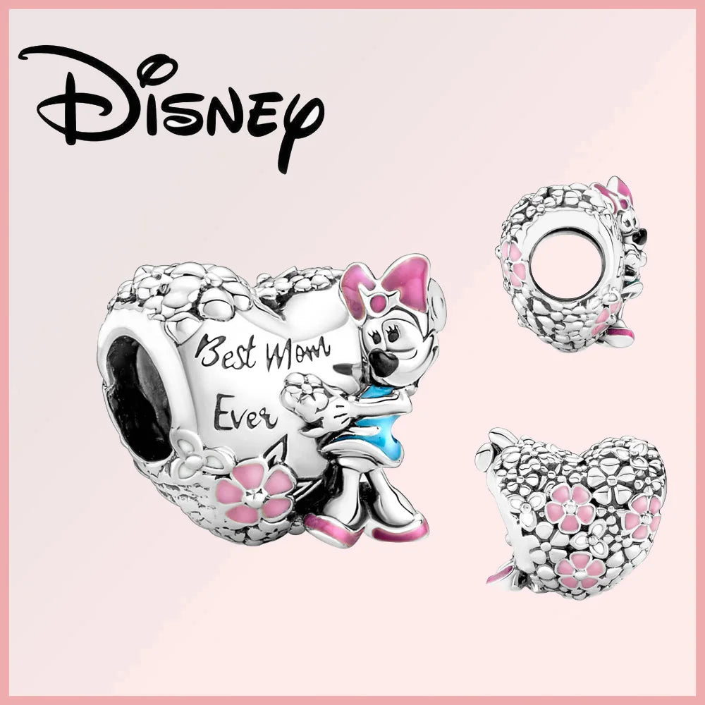 Disney 925 Sterling Silver Stitch Minnie Winnie Dangle