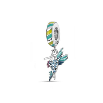 Lucky Leaf Dangle Bead Bracelet 925 Sterling Silver Plated DIY Jewelry Spacer B3196