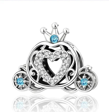 925 Sterling Silver Halloween Charms Pumpkin Ghost Witch Hat Pendant Beads for DIY Bracelet Necklace